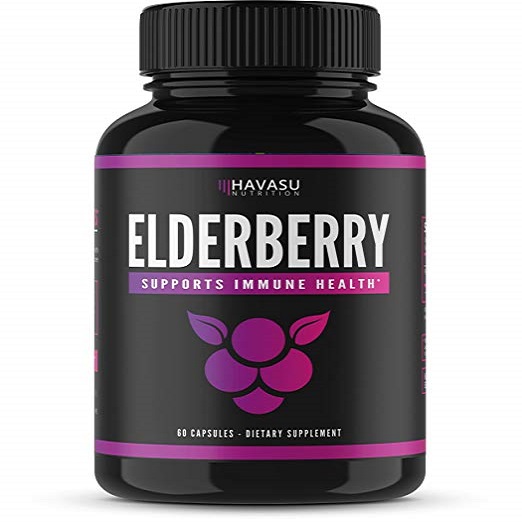 Premium Elderberry Capsules Optimal Immune Support Sambucus Nigra Antioxidants Gluten Free