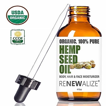 Renewalize Top Organic Hemp Seed Cleansing Oil Face Cleanser And Moisturizer Facial Regimen For Acne Pimple Prone Skin
