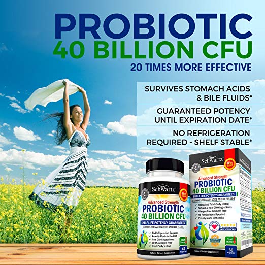 Gluten Free High-Potency Probiotic Supplement Improve Digestive And Immune Health Support More Vitamin Production And Promote Daily Relief Help In Weight Loss